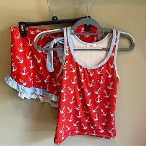Jordann Jammies size M/L Anchor pajama short set